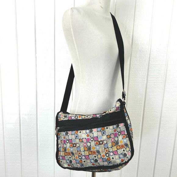 Braciano Women Everyday Crossbody Retro Purse Shoulder Bag Casual Black Colorful - Picture 7 of 7